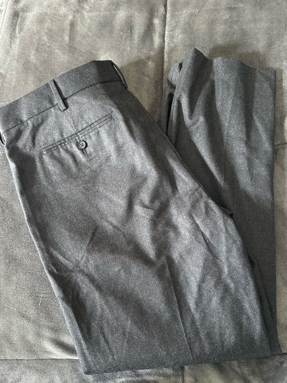 Banana Republic Men's Dark Gray Dress Pants - Tailored Look